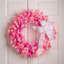Pre-Lit Flocked Pine Artificial Christmas Wreath - 24" - Clear Lights-83520722