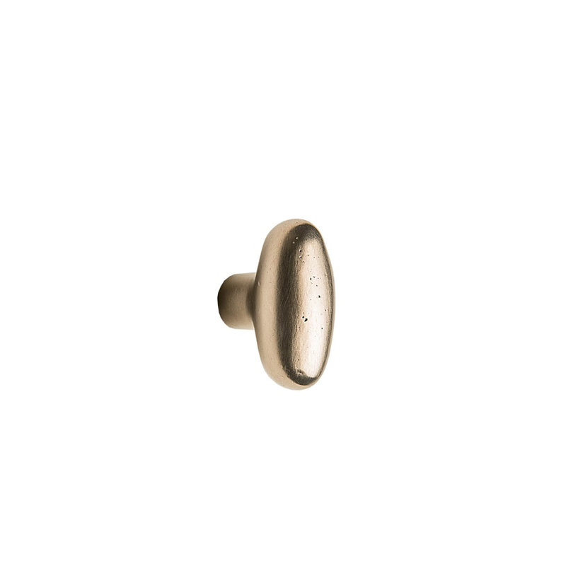 Potato Bronze Oval Knob, Silicon Bronze Light