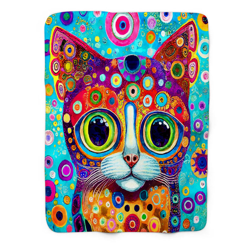 Vibrant Whiskers - couverture 1 pièce, Grand lit