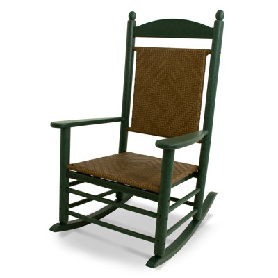 POLYWOOD® Rocker Woven Patio Rocking Chair