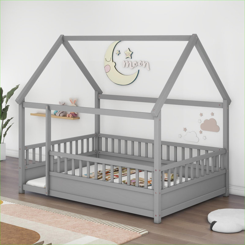Lit sur pied pleine grandeur Cool Gray