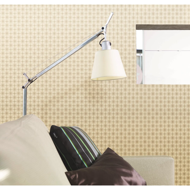 Rouleau de papier peint géométrique l 33 pi x l 21 po Kugler, Jaune clair