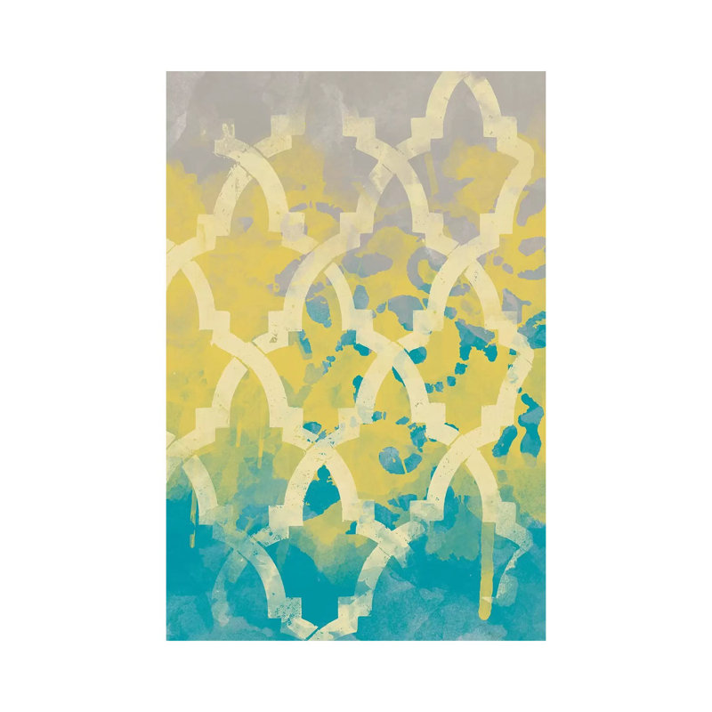 Yellow In The Middle I by Alonzo Saunders - Wrapped Canvas Painting, 101.6 cm H x 66.04 cm W x 3.175 cm D