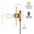 Geers Aluminum Plug-in Armed Sconce