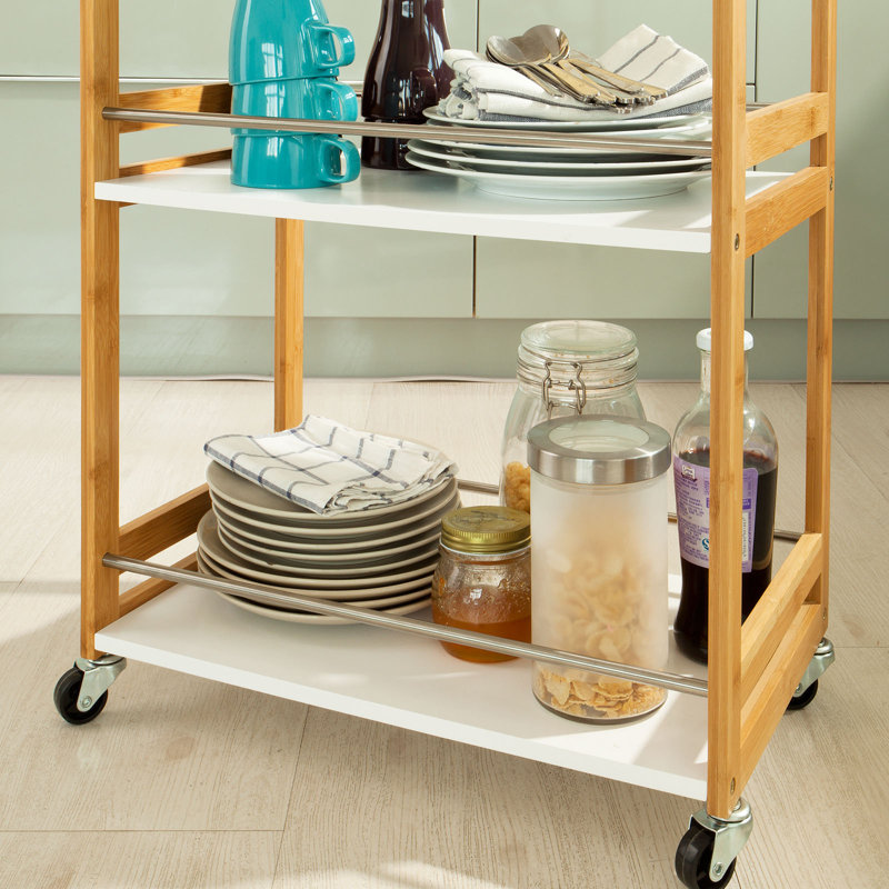 Kaan Solid Wood Bar Cart