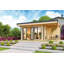 Lasita Domeo 7 - 13.5 x 10 Ft. Premium Log Cabin With Aluminium Doors And Windows (44mm)-1264904621