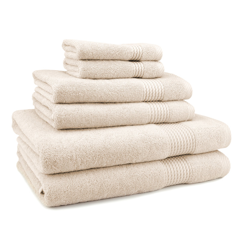 Ensemble de serviettes 6 pièces Adlena, Beige