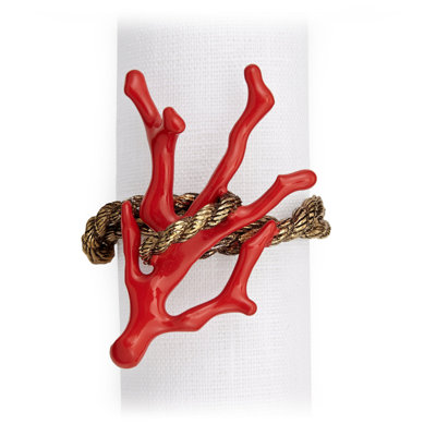 Coral Napkin Jewels