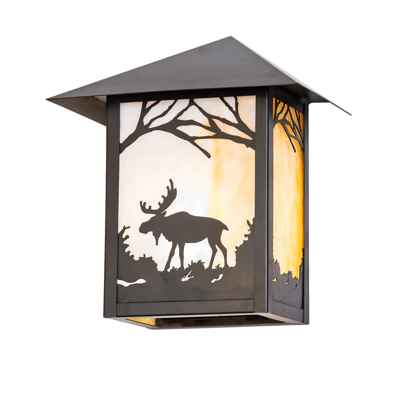 9" Wide Seneca Moose Creek Left Wall Sconce