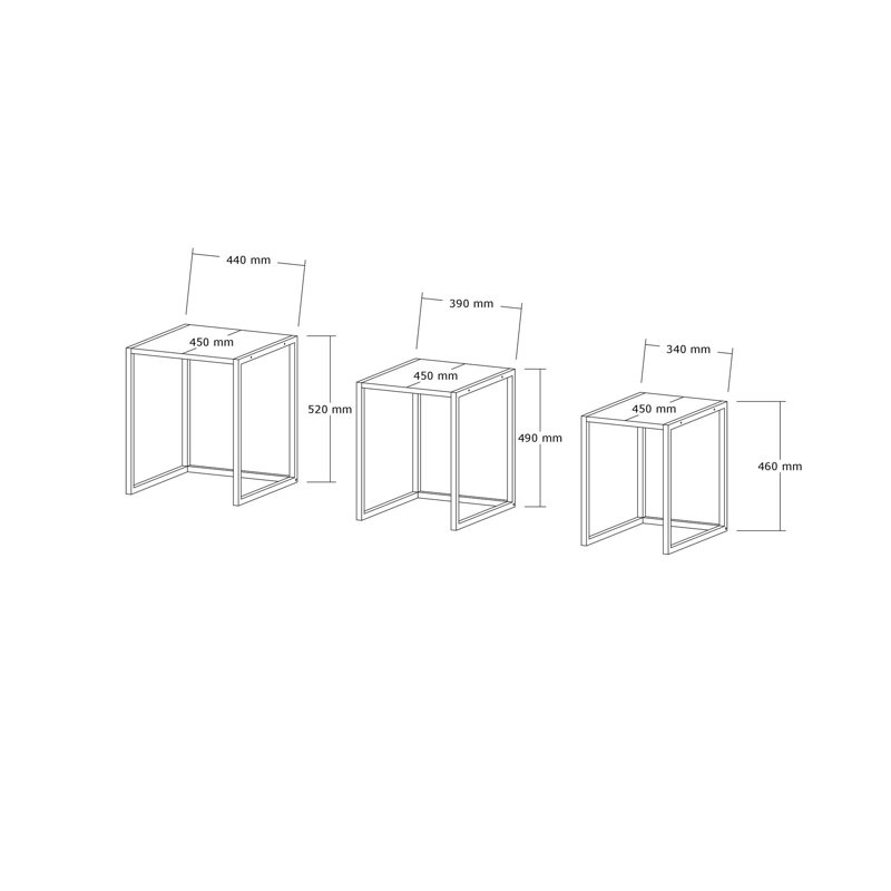 Puqa Design Coffee Table, Black