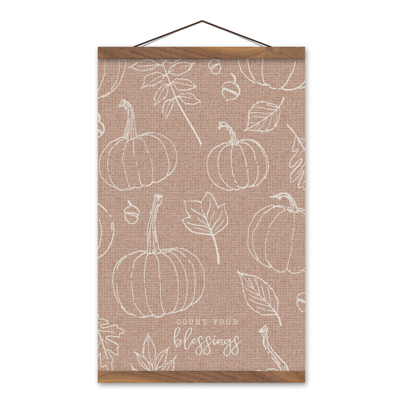 Toile murale citrouille, Rose cendré
