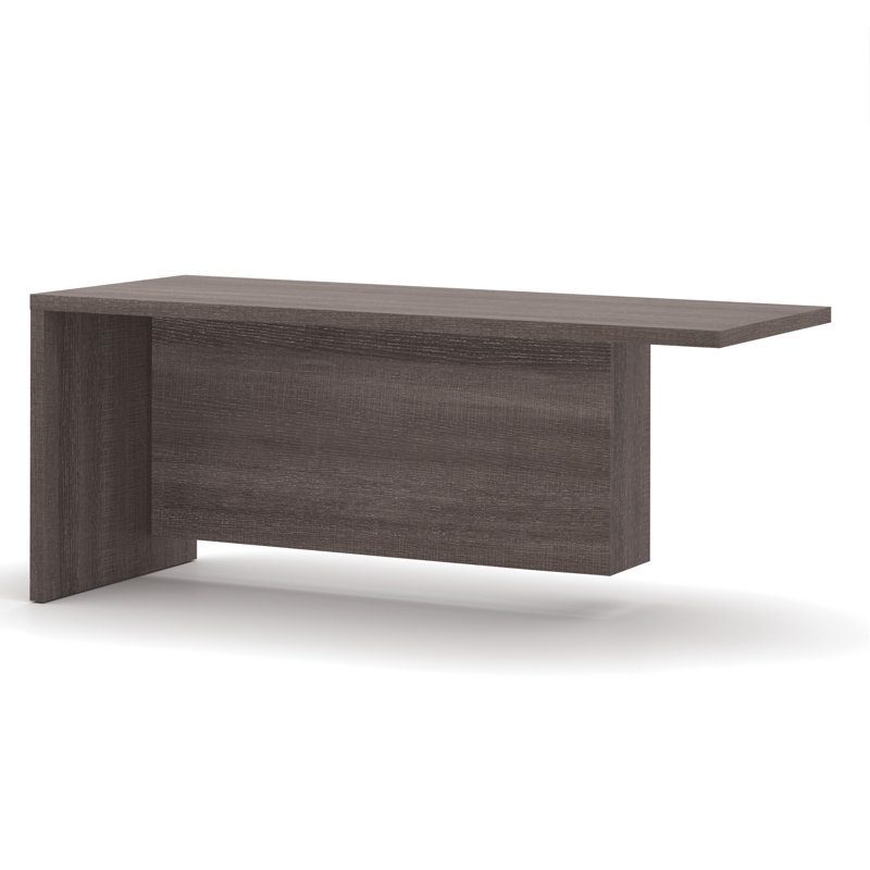 Idael Reversible Desk Return, Bark Gray