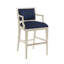 Newport Upholstered Stool with Metal Frame-44645396-44645399-44645400