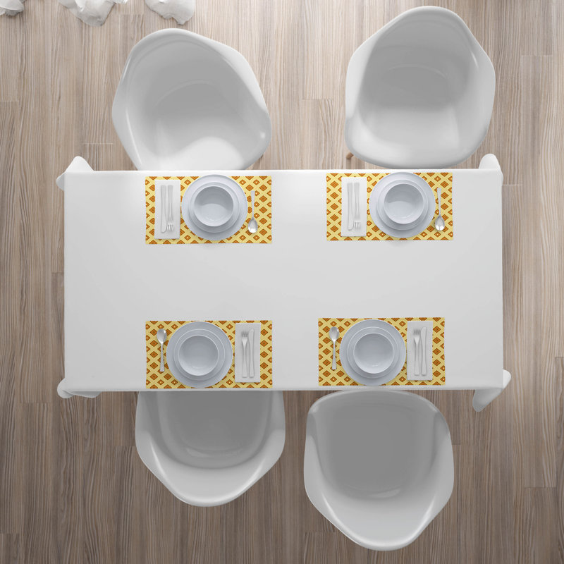 Polyester Geometric Rectangle Placemat