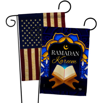 Drapeau de jardin à 2 côtés en polyester 18,5 po x 13 po