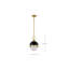 Luminaire suspendu sphère 1 lumière Wheelersburg-88590721