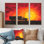 «Sunset Truck Cargo Highway II», ensemble de reproductions d'art mural