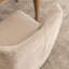 Fauteuil d'appoint rembourré avec accoudoirs à dossier plein et chaise demi-tonneau avec base en bois massif-864772987