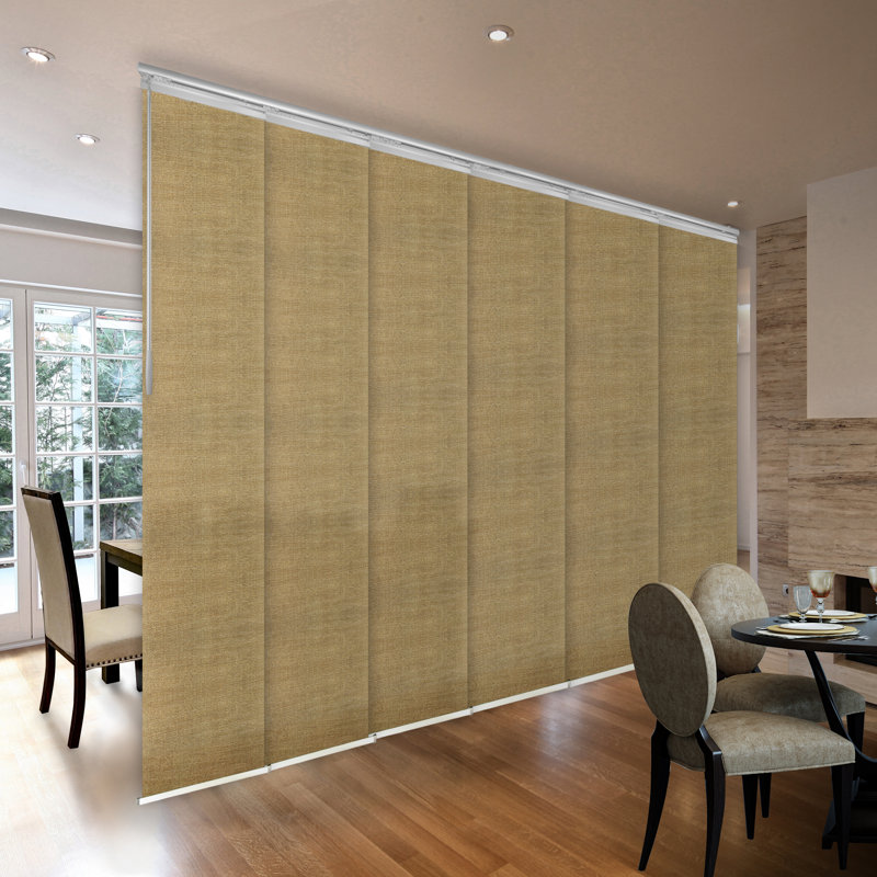 Store vertical semi-diaphane, L 130 po x L 94 po, Blanc / Colombe
