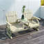 High Backrest Wooden Garden Bench,2-Seat Patio Bench-886451792
