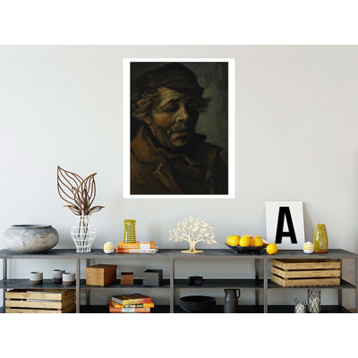 Tête de paysan avec cape par Vincent van Gogh - Impression Giclée