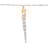 Icicle String Christmas Light Set - Warm White - 4.5' Clear Wire - 10Ct
