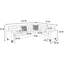 Canapé modulaire en polyfibre bleu marine de style moderne avec 4 modules et coussins inclus pour le salon-1397429949