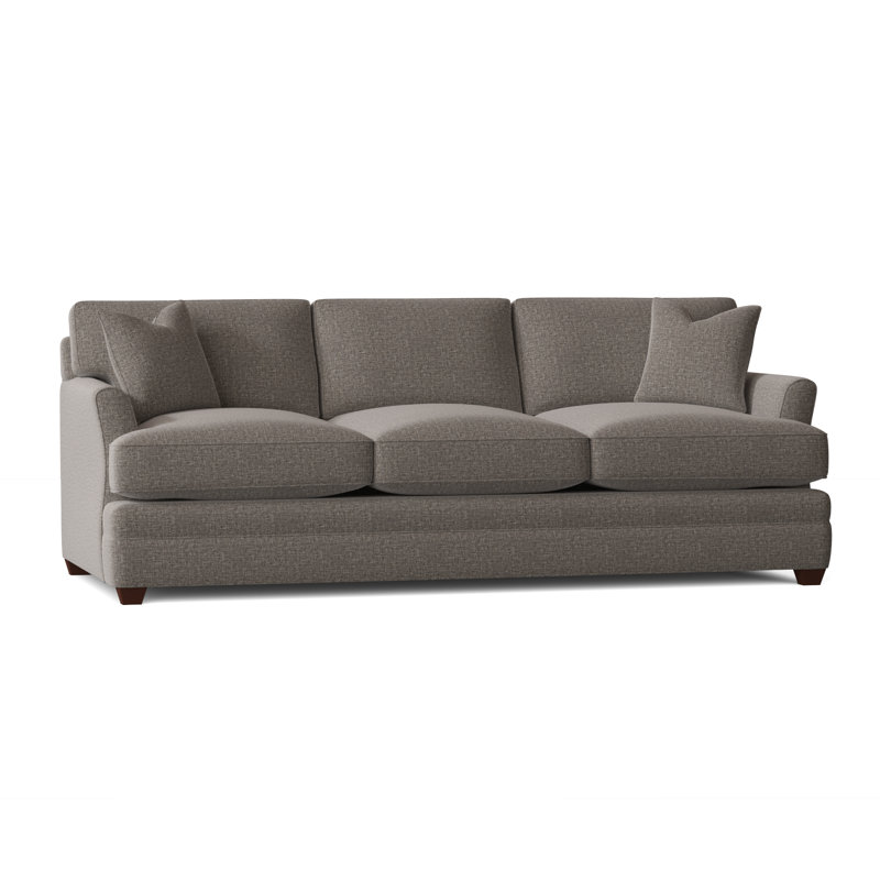 Harriss Upholstered 91'' Sofa, Drusky Charcoal Sustain® Basketweave