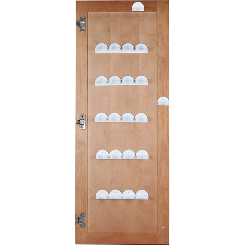 Door Spice Rack with Adjustable Racks