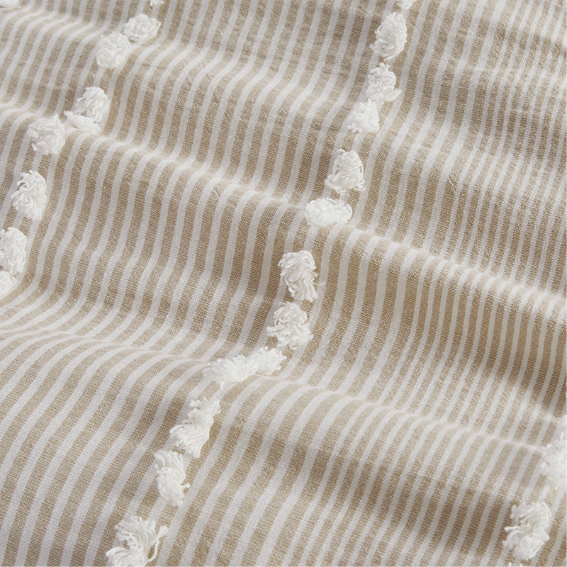 King 3 Piece Cotton Yarn Dyed Duvet Cover Set, King Duvet Cover + 2 King Shams