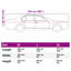 Vidaxl demi-housse de voiture avec crochets argent-113052505