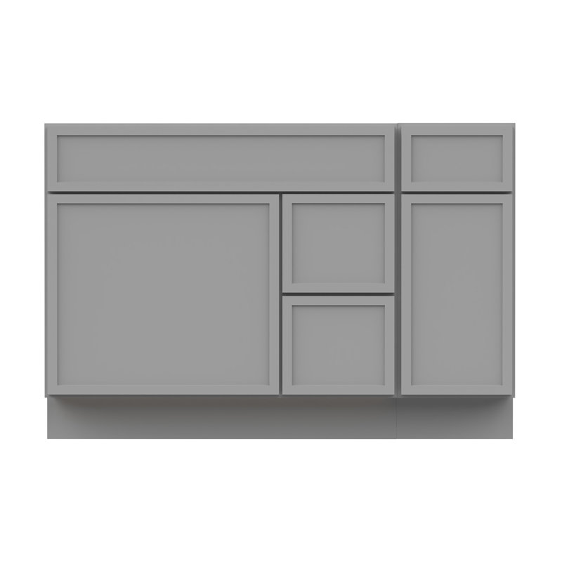 48'' Single Bathroom Vanity Base Only, Gray