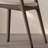Beige-white+Nut-brown Solid back side Chair(Set of 2)