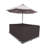 HeavyDuty Multipurpose Waterproof Outdoor Rectangle Dining Table &Chair Set Cover with Umbrella Hole-1844352415-1844352401