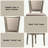 Gabrian Two-Tone Beige Fabric & Reclaimed Gray Finish Side Chair (Set Of 2)