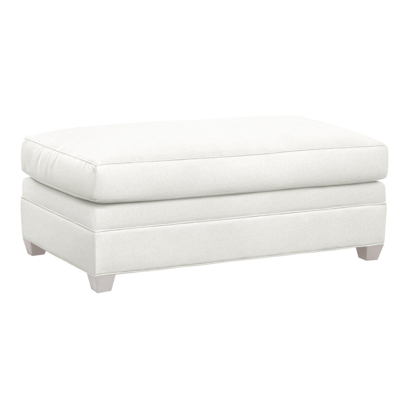 Repose-pieds American Bungalow Nicholas, Kempsey peau de mouton, Gris colombe
