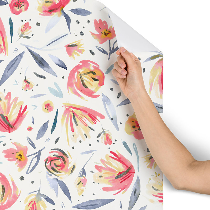 Ninola Peel and Stick Wallpaper Panel, 8'L x 24"W