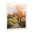 Rivière dans le bois orange - peinture sur toile-59758238-59758237