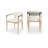 Riccio Performance Fabric Upholstered Dining Arm Chair-992955092-992955093