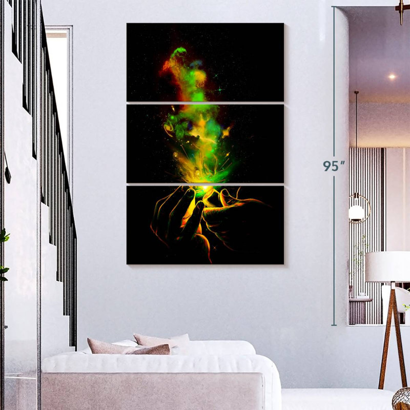 Kelan illumine le tout, H 74 po x l 48 po
