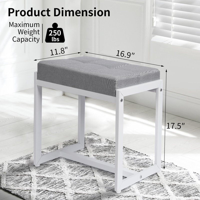 Tabouret de maquillage carré GITE