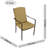 BAYFIELD FIREPIT 89cm Table with 4 ASCOT DELUXE Chairs Garden Set