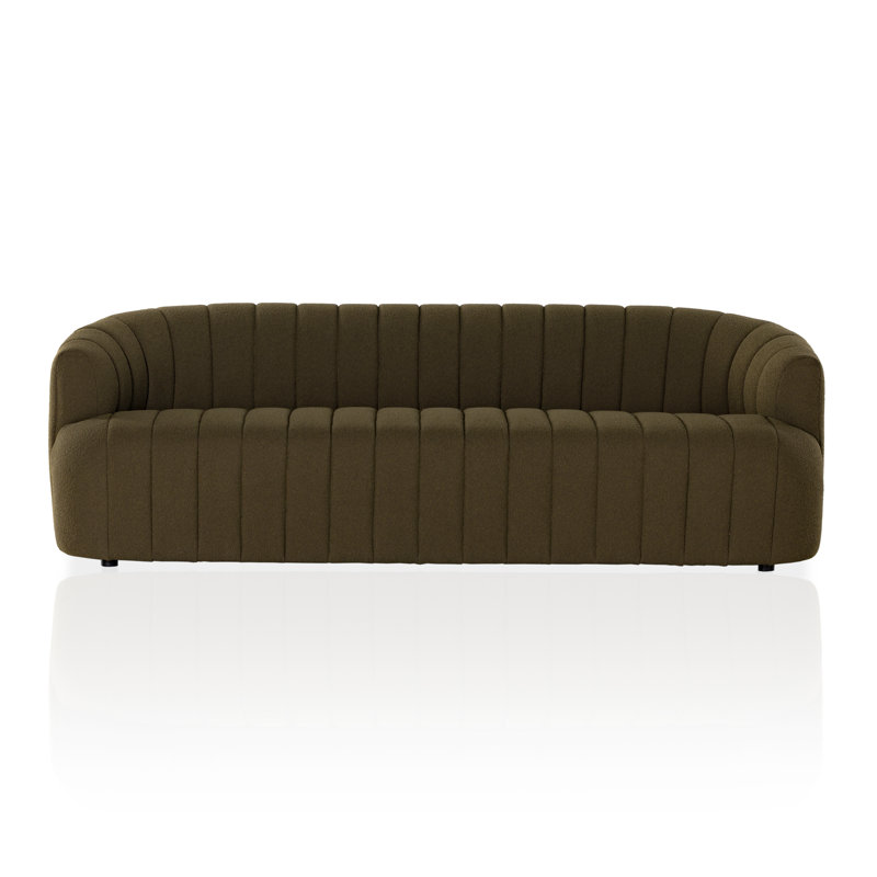 Canapé Cathyann, Fiqa Boucle Olive 100% polyester