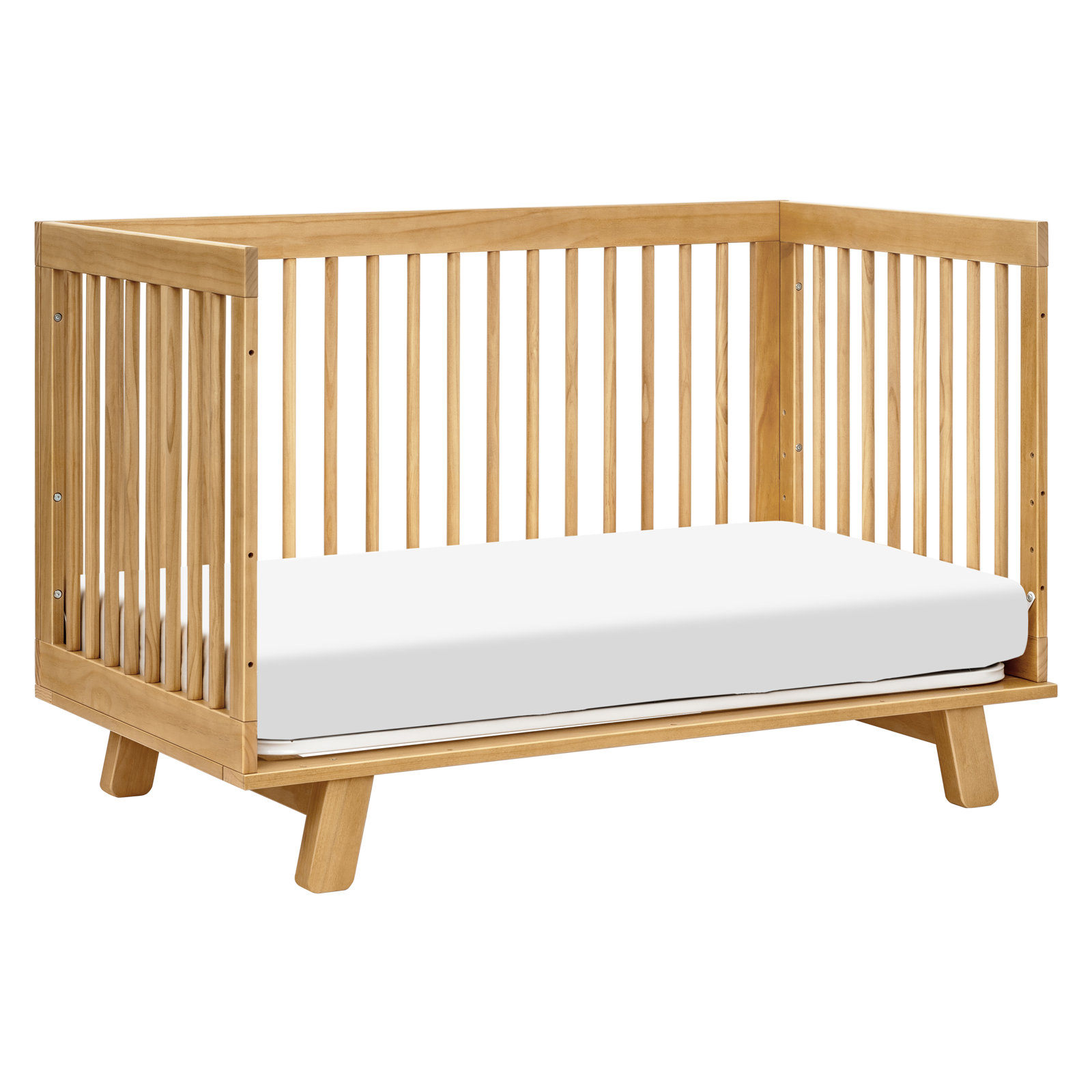 Hudson Pine 3-in-1 Convertible Crib, Honey