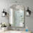Bow Arch Wall Mounted Mirror For Living Room Farmhouse Bedroom Hallway Entryway Living Room，Bathroom Over Sink, Bathroom Mirror-464077291