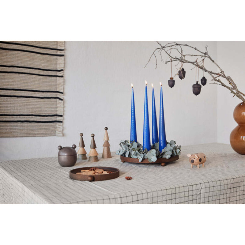 Inka Solid Wood Decorative Tray, Brown