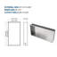 Niche de douche en acier inoxydable 25 po x 13 po-1291061666
