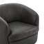 Fauteuil demi-tonneau en cuir Marcy Geniue-2097561555