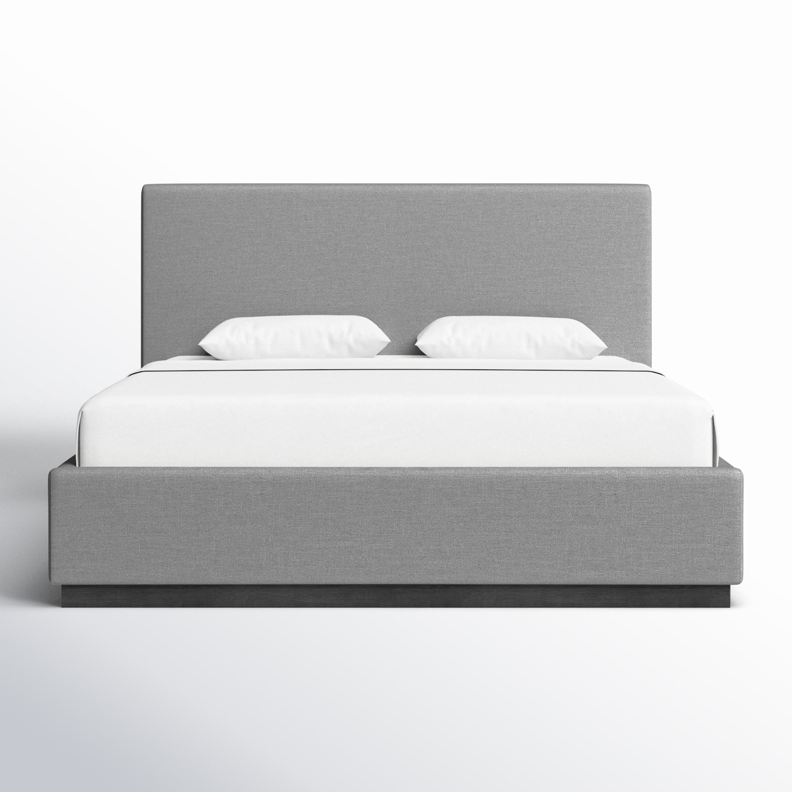 Citori Linen Upholstered Bed, King, Grey Linen Textured Fabric