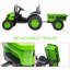 Tracteur 12 V pour enfants avec remorque, deux moteurs, télécommande, musique et lumières DEL-117435453